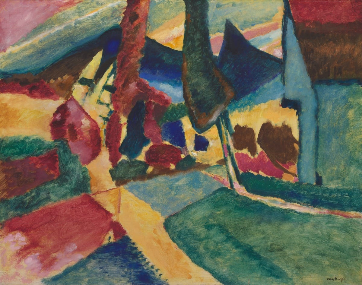 Landscape with Two Poplars — Vasily Kandinsky