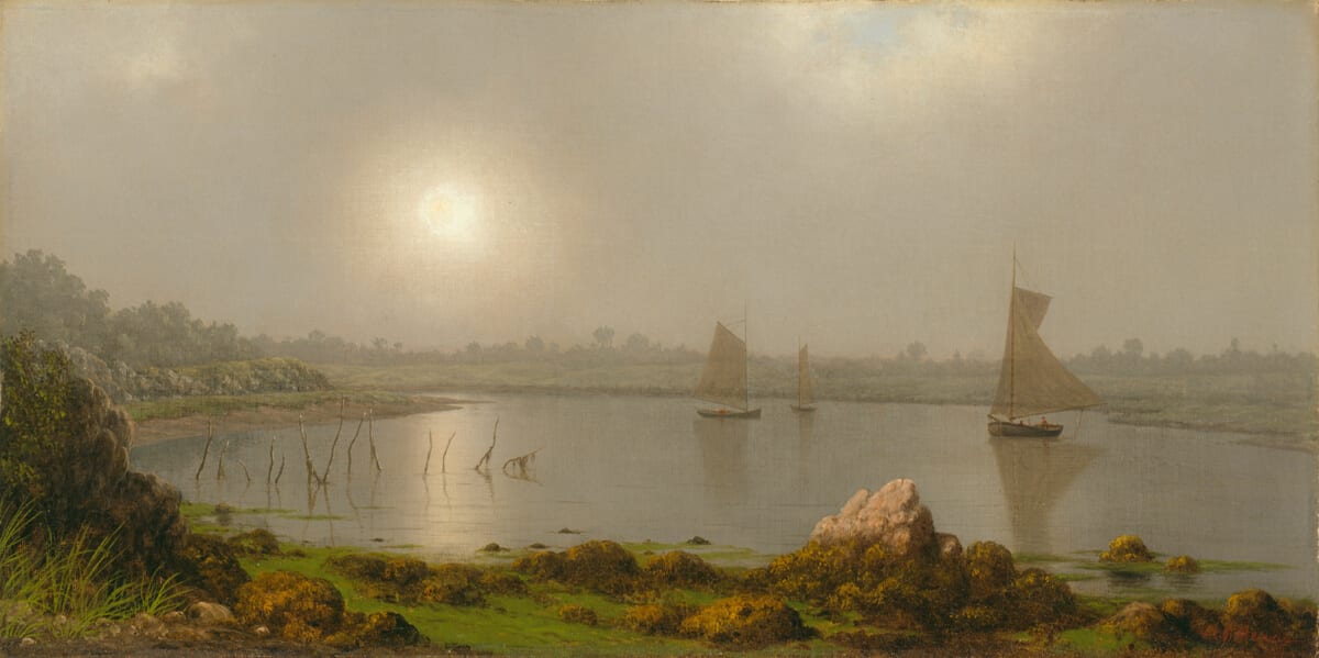 York Harbor, Coast of Maine — Martin Johnson Heade