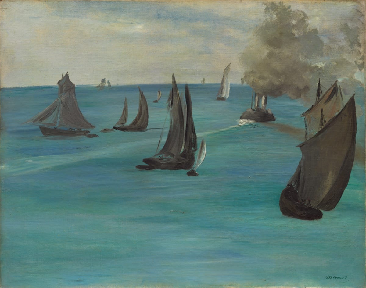 Sea View, Calm Weather (Vue de mer, temps calme) — Édouard Manet