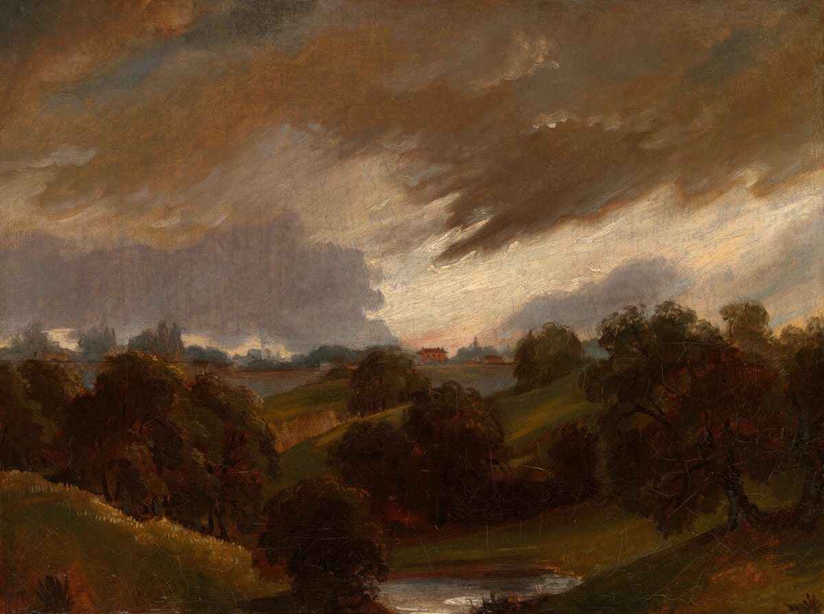 Hampstead, Stormy Sky — Style of John Constable